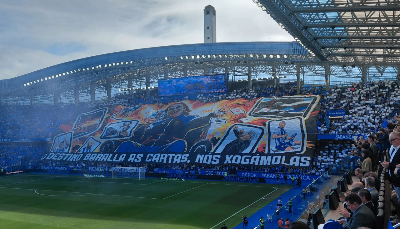 Mosaico en Riazor previo al Dépor-Las Palmas