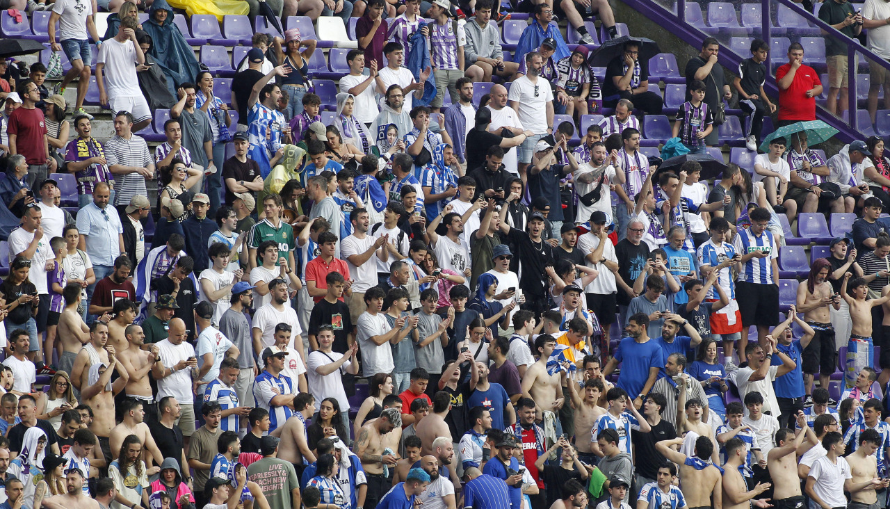 Afición del Dépor en Valladolid