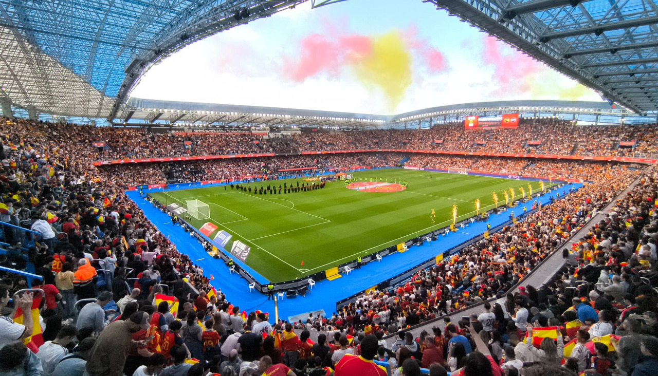 Riazor en el España-Irak