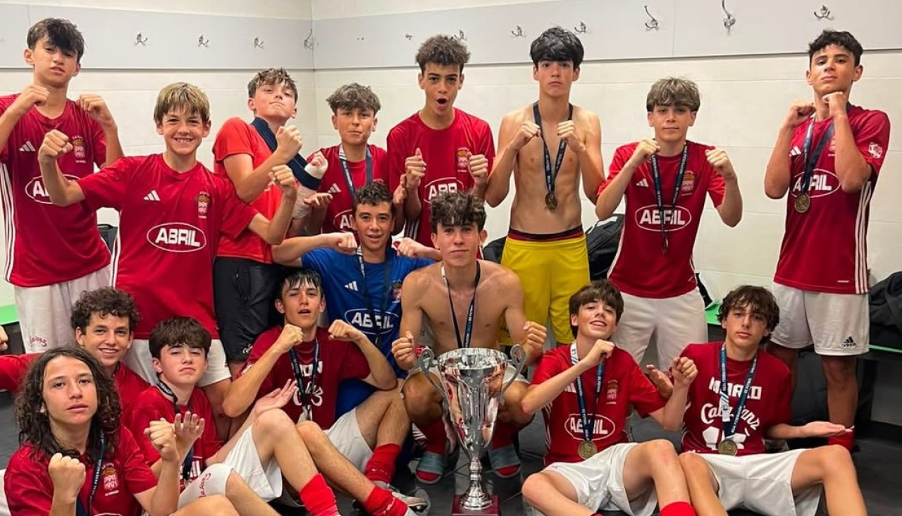 El Infantil A del Calasanz, reciente campeón de la Copa de A Coruña