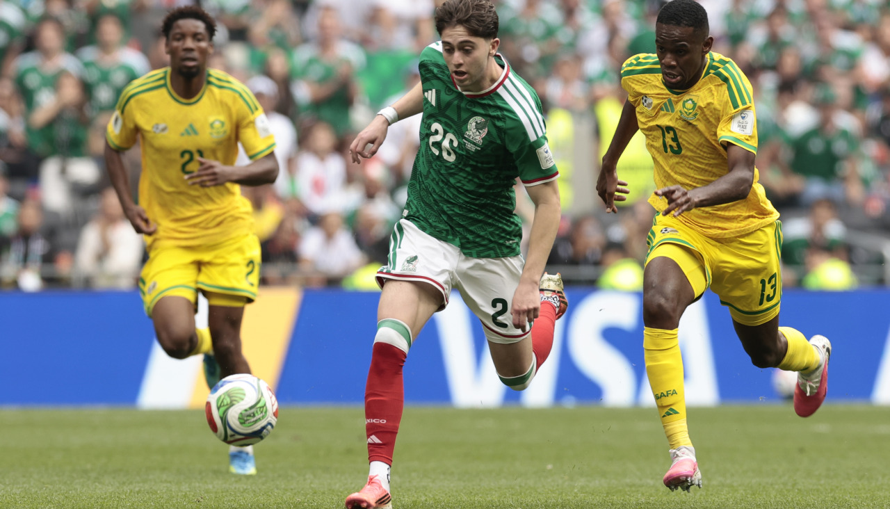 Brian Gutiérrez, con la selección mexicana