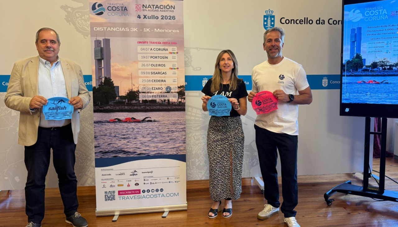 Presentación de la Travesía Costa Coruña con Manuel Vázquez, Nereida Canosa y Sergio Castellanos