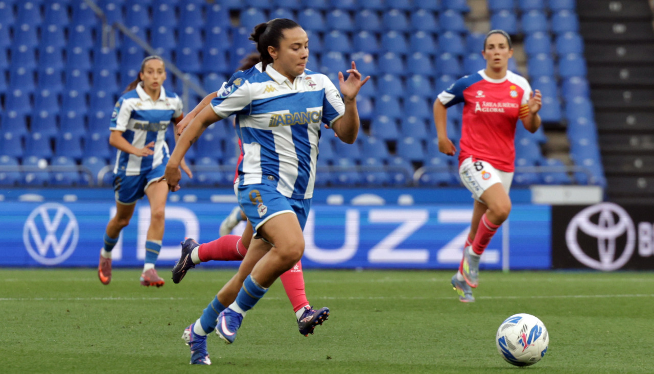 Espe Pizarro en el Dépor-Espanyol