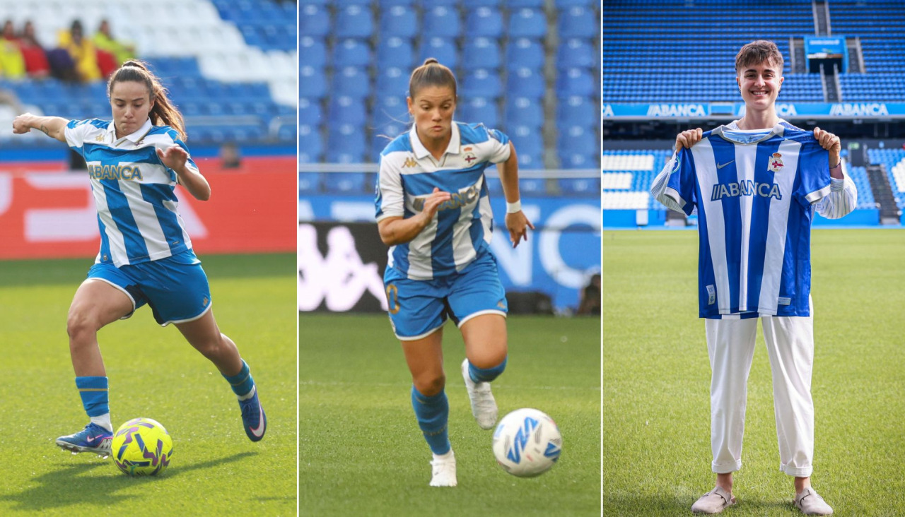 Espe Pizarro, Millene Cabral y Lucía Pardo