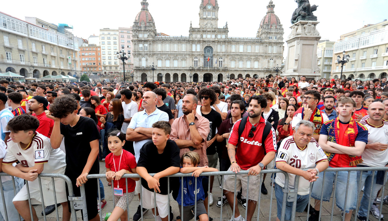 patricia gente viendo la seleccion española