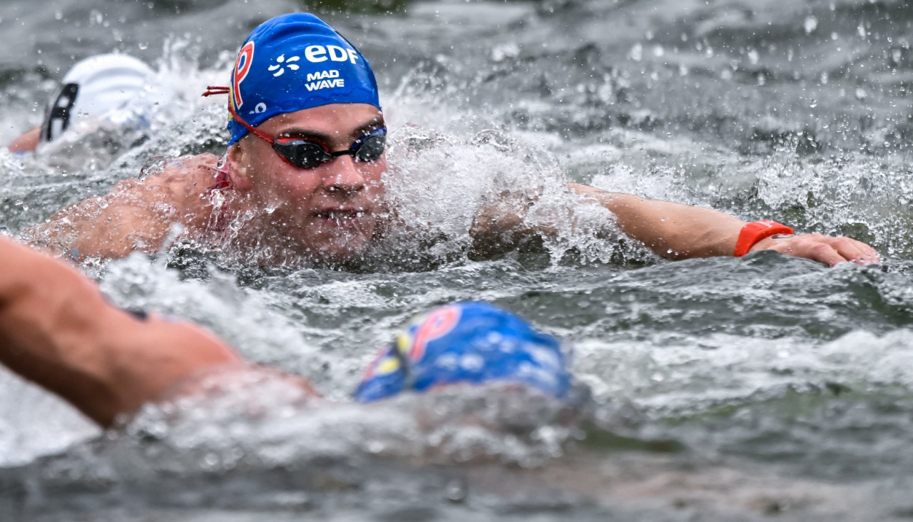 Mateo García, durante la prueba de 10 kilómetros del Europeo