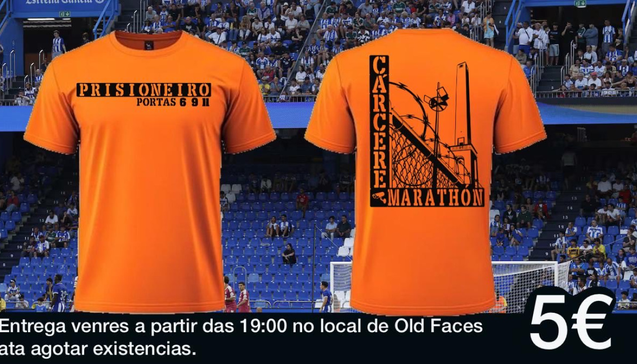 Camisetas protesta de los Riazor Blues