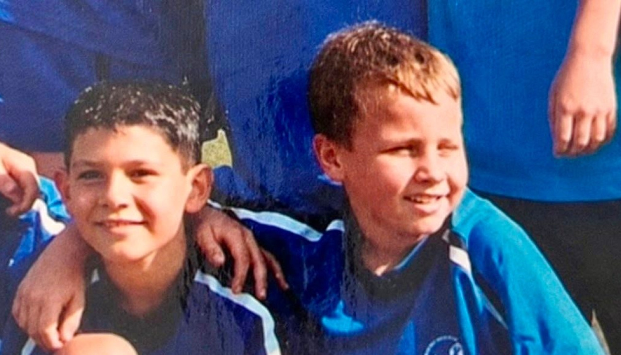 Loureiro y Angeliño en las Escuelas Luis Calvo Sanz