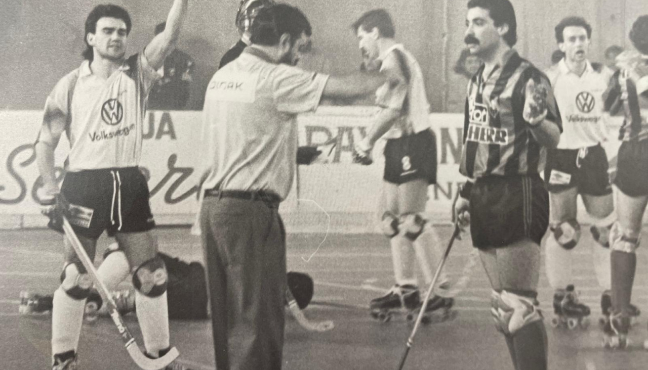 José Martinazzo, en un partido en el Palacio de los Deportes de Riazor contra el Liceo