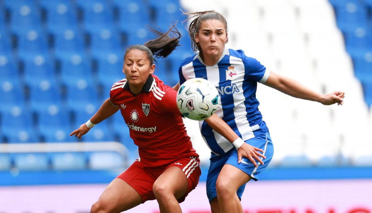 Adriana Ranera en el Deportivo-Sevilla
