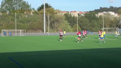Penalti de Agulló contra el Cambados