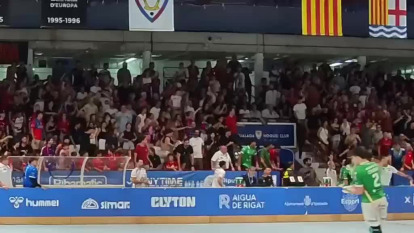 Incidentes en Les Comes durante el cuarto partido de la final de la OK Liga entre Igualada y LIceo