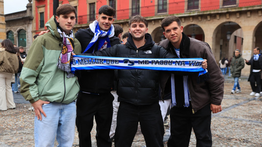 Miles de aficionados disfrutaron de una gran jornada de fútbol, tanto en la previa como en las gradas de El Molinón