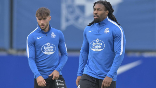 Primer entrenamiento de Adama Traoré en Abegondo