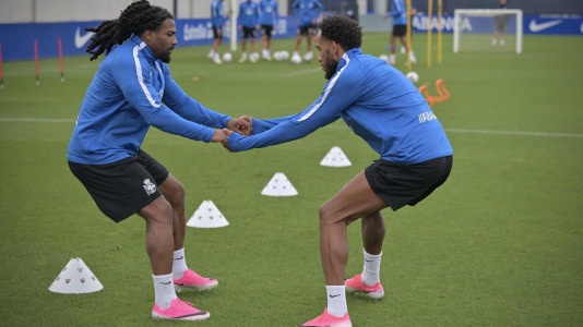 Primer entrenamiento de Adama Traoré en Abegondo
