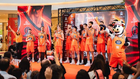 Imagen de la presentación del Básquet Coruña