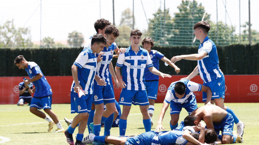 Triunfo del Depor Juvenil en la Copa de Campeones ante el Barça