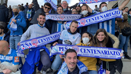 Aficionados del Depor en Matapiñonera @Alfaqui (1)