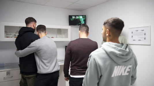 Los jugadores del Depor en el Escape Room @RC (43)