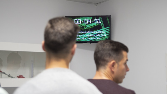 Los jugadores del Depor en el Escape Room @RC (44)