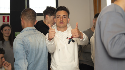 Los jugadores del Depor en el Escape Room @RC (20)