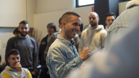 Los jugadores del Depor en el Escape Room @RC (15)