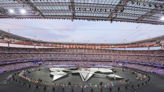 Vista general del interior del estadio durante la Ceremonia de Clausura de los Juegos Olímpicos París 2024