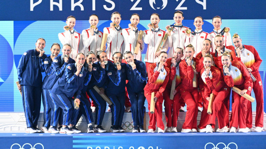 BRONCE de España en natación artística @ EFE Caroline Blumberg