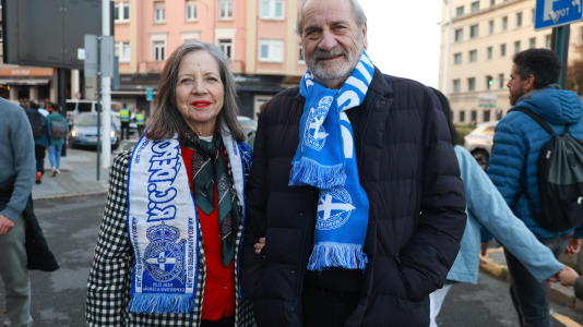 Aficionados del Deportivo y la Cultural Leonesa en Riazor