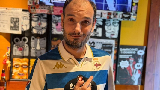 Alberto Vélez, seguidor deportivista de Valladolid