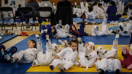 800 escolares se dan cita en el Palacio de los Deportes de Riazor