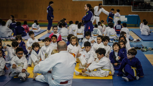 800 escolares se dan cita en el Palacio de los Deportes de Riazor