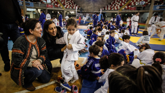 800 escolares se dan cita en el Palacio de los Deportes de Riazor