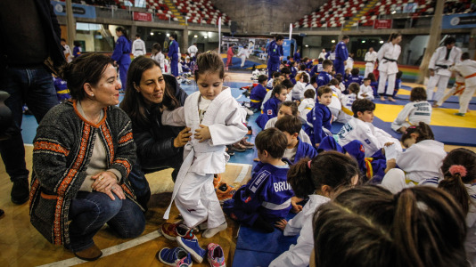 800 escolares se dan cita en el Palacio de los Deportes de Riazor