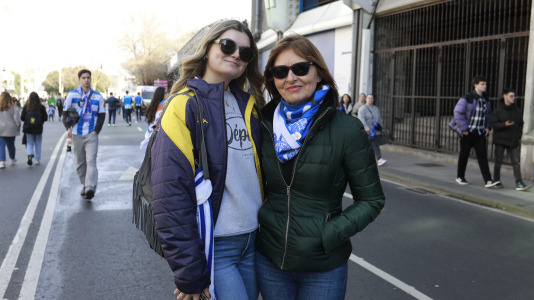 La afición del Dépor, en el partido contra el Eibar