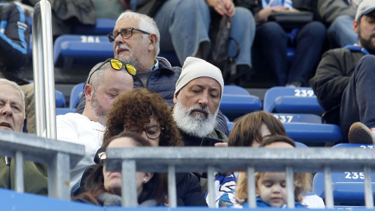La afición del Dépor, en el partido contra el Eibar