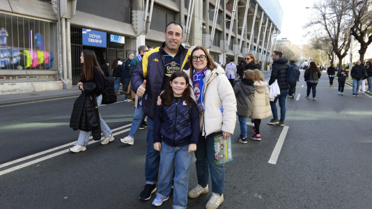 La afición del Dépor, en el partido contra el Eibar