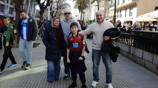 La afición del Dépor, en el partido contra el Eibar