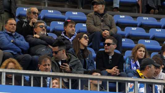 La afición del Dépor, en el partido contra el Eibar
