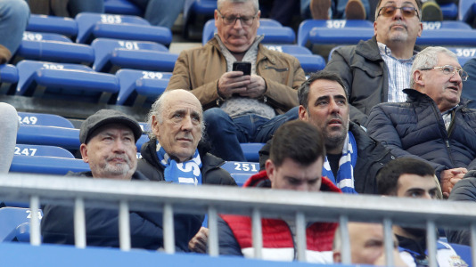 La afición del Dépor, en el partido contra el Eibar