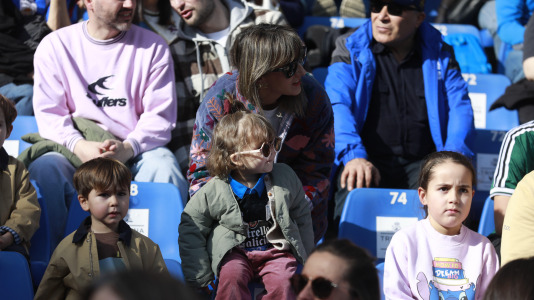 La afición del Dépor, en el partido contra el Eibar
