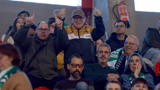 Aficionados del Liceo durante el partido contra el Sant Just