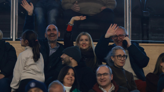 Aficionados del Liceo durante el partido contra el Sant Just