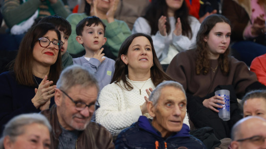 Aficionados del Liceo durante el partido contra el Sant Just