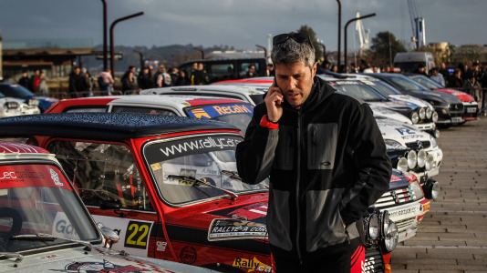 Iván Ares fue el más rápido del novedoso tramo urbano, con el Castillo de San Antón de fondo