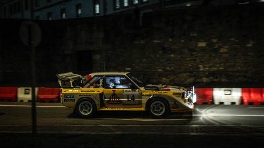 Iván Ares fue el más rápido del novedoso tramo urbano, con el Castillo de San Antón de fondo