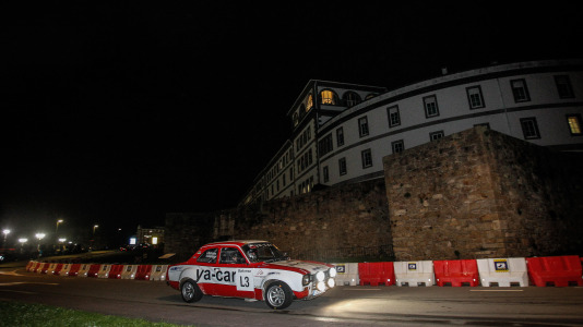 Iván Ares fue el más rápido del novedoso tramo urbano, con el Castillo de San Antón de fondo