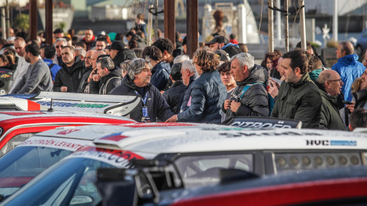 Iván Ares fue el más rápido del novedoso tramo urbano, con el Castillo de San Antón de fondo