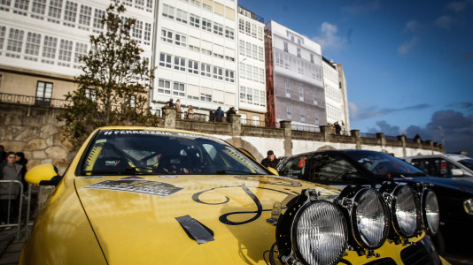 Iván Ares fue el más rápido del novedoso tramo urbano, con el Castillo de San Antón de fondo