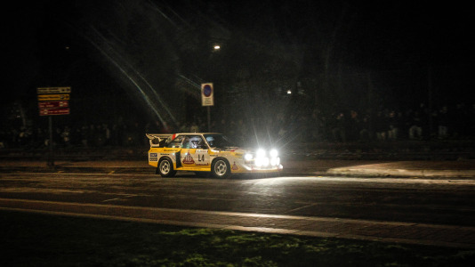 Iván Ares fue el más rápido del novedoso tramo urbano, con el Castillo de San Antón de fondo